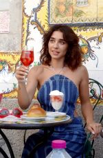 SIMONA TABASCO on the Set of a New Martini Commerical in Taormina 06/29/2024