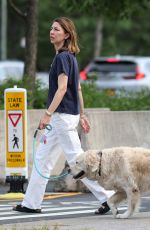 SOFIA COPPOLA Out with Her Dog at Dog Park in New York 07/26/2024