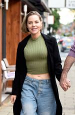 STEPHANIE WARING Leaves The Italian Job Restaraunt in Manchester 07/04/2024