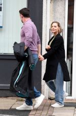 STEPHANIE WARING Leaves The Italian Job Restaraunt in Manchester 07/04/2024