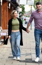 STEPHANIE WARING Leaves The Italian Job Restaraunt in Manchester 07/04/2024