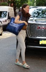 SUTTON FOSTER Arrives at Live with Kelly and Mark in New York 07/09/2024