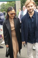 TESSA THOMPSON Arrives at Wimbledon in London 07/14/2024