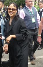 TESSA THOMPSON Arrives at Wimbledon in London 07/14/2024