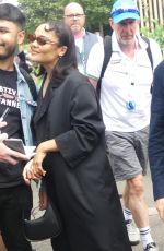 TESSA THOMPSON Arrives at Wimbledon in London 07/14/2024