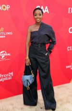 THUSO MBEDU at Charlize Theron Africa Outreach Project 2024 Block Party in Universal City 07/13/2024