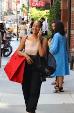 TRACEE ELLIS ROSS Out Shopping in Manhattan