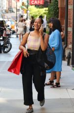 TRACEE ELLIS ROSS Out Shopping in Manhattan