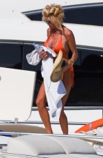 VICTORIA SILVSTEDT in Bikini at Her Yacht in Saint-Tropez 07/25/2024