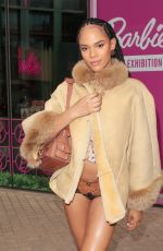 YASMIN FINNEY Arrives at Barbie: The Exhibition Opening Hosted by Adwoa Aboah at Design Museum in London 07/03/2024