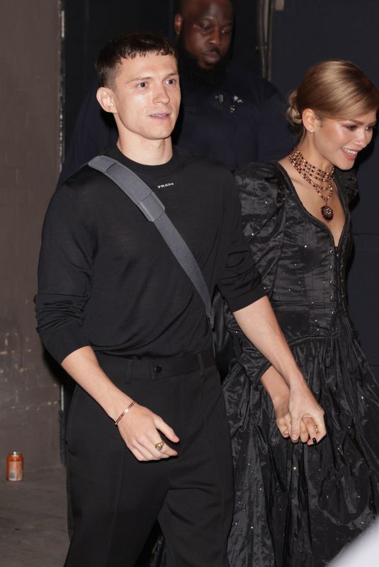 ZENDAYA and Tom Holland Leaves Romeo and Juliet Press Night in London 05/23/2024