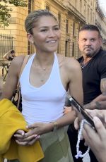 ZENDAYA Out and About in Paris 07/28/2024