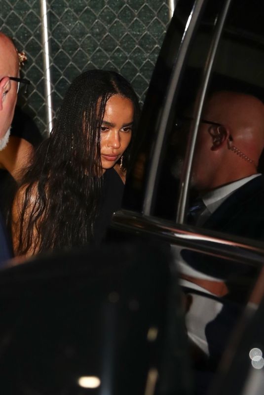 ZOE KRAVITZ and Channing Tatum Heading to Fly Me to the Moon Premiere Afterparty in New York 07/08/2024