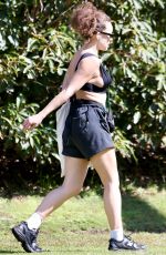 ABBIE CHATFIELD Out with Her Dog at Tamarama Beach in Sydney 08/24/2024