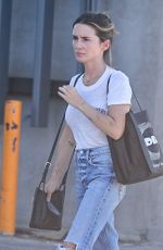 ADDISON TIMLIN Leaves a Natural Wine Store in Los Angeles 08/27/2024