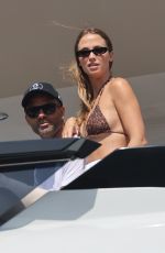 AGATHE TEYSSIER and Tony Parker at a Yacht in Saint-Tropez 08/05/2024