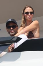 AGATHE TEYSSIER and Tony Parker at a Yacht in Saint-Tropez 08/05/2024
