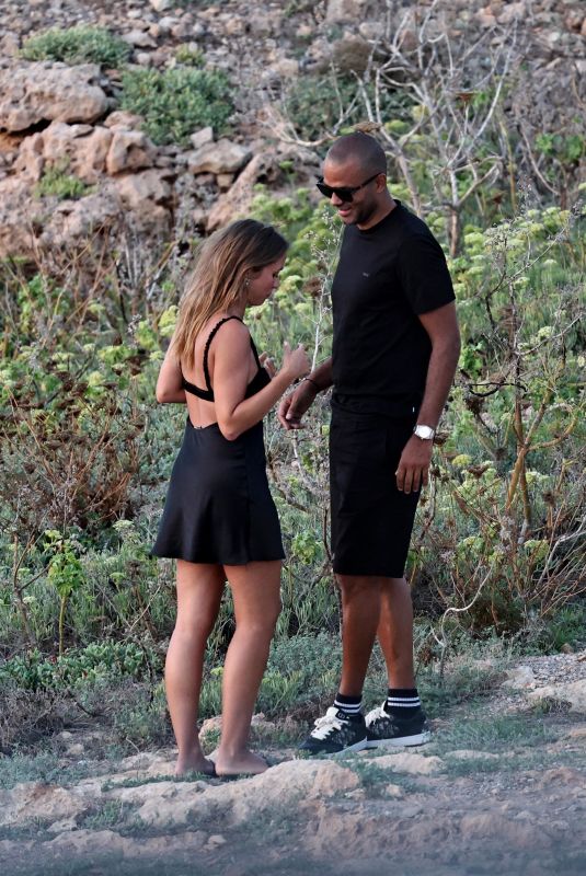 AGATHE TEYSSIER and Tony Parker at Hostel La Torre in San Antonio, Ibiza 08/26/2024