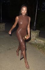 AJ ODUDU Arrives at Belvedere Restaurant in Holland Park in London 08/14/2024