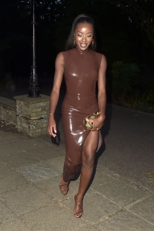 AJ ODUDU Arrives at Belvedere Restaurant in Holland Park in London 08/14/2024