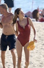 ALESSANDRA AMBROSIO in Swimsuit at a Beach in Los Angeles 08/18/2024