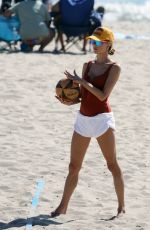 ALESSANDRA AMBROSIO in Swimsuit at a Beach in Los Angeles 08/18/2024