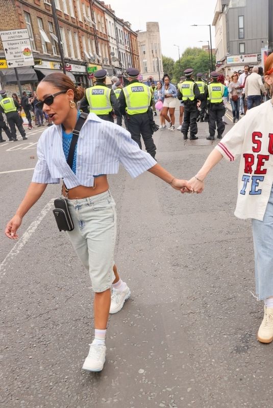 ALEX SCOTT and JESS GLYNNE Out at Notting Hill Carnival 08/26/2024