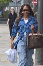 ALEX SCOTT Leaves BBC Studios After Filming Football Focus in Manchester 08/17/2024