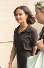 ALICIA VIKANDER Arrives at BBC Studios in London 08/27/2024