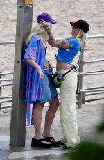 ALLEGRA OVERTON Poses for a Bonds Underwear Shoot in Bondi 08/16/2024