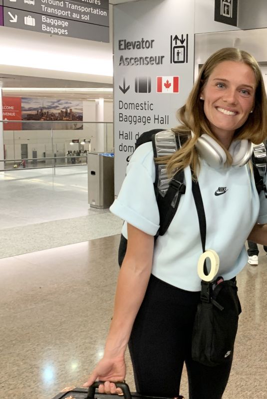 ALYSHA NEWMAN Arrives at Toronto Airport 08/14/2024