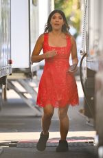 ALYSSA DIAZ Arrives on the Set of The Rookie in Los Angeles 08/23/2024