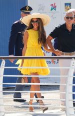AMAL and George CLOONEY Arrives at Marco Polo Airport in Venice 08/30/2024