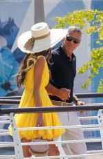 AMAL and George CLOONEY Arrives at Marco Polo Airport in Venice 08/30/2024