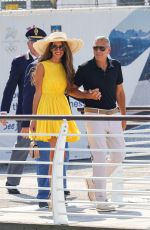 AMAL and George CLOONEY Arrives at Marco Polo Airport in Venice 08/30/2024