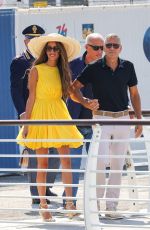 AMAL and George CLOONEY Arrives at Marco Polo Airport in Venice 08/30/2024