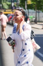 AMANDA ABBINGTON Arrives for Theatre Rehearsals in London 07/30/2024