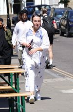 AMANDA ABBINGTON Arrives for Theatre Rehearsals in London 07/30/2024