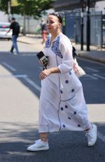 AMANDA ABBINGTON Arrives for Theatre Rehearsals in London 07/30/2024