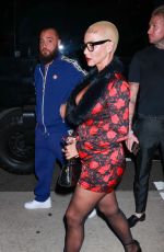 AMBER ROSE Leaves Giorgio Baldi in Santa Monica 08/27/2024