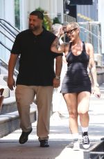 AMBER ROSE Out for Lunch with Friends in Manhattan