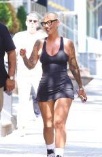 AMBER ROSE Out for Lunch with Friends in Manhattan