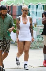 AMBER ROSE Out with a Friend in New York 08/16/2024