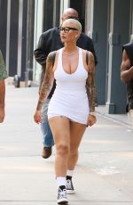 AMBER ROSE Out with a Friend in New York 08/16/2024