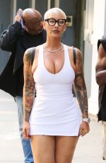 AMBER ROSE Out with a Friend in New York 08/16/2024
