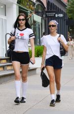 AMELIA and DELILAH HAMLIN Out and About in New York 07/31/2024