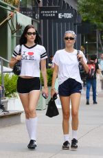 AMELIA and DELILAH HAMLIN Out and About in New York 07/31/2024