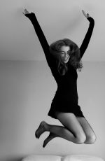 AMELIA GETHING - Black and White Photoshoot, August 2024