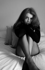 AMELIA GETHING - Black and White Photoshoot, August 2024