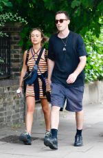 AMELIA WINDSOR and Ollie Lewis Out in London 08/09/2024